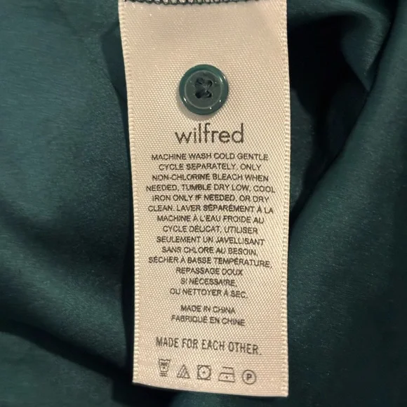 Aritzia Wilfred Bridgerton Dress Emerald Green Square-Neck Long Sleeve Size 4 - Picture 5 of 6